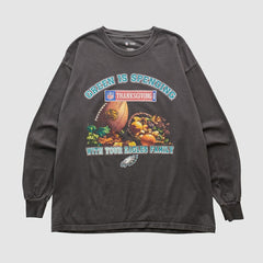 Philadelphia Eagles NFL 2008 Long Sleeve T-shirt - Charcoal Vintage discount