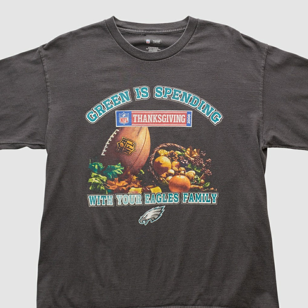 Philadelphia Eagles NFL 2008 Long Sleeve T-shirt - Charcoal Vintage discount