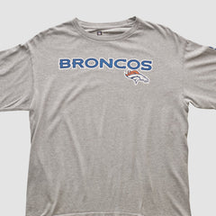 Denver Broncos NFL 2000s Long Sleeve T-shirt - Heather Gray Vintage online