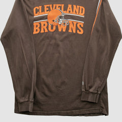 Cleveland Browns Reebok 2000s Long Sleeve T-shirt - Brown Vintage on sale