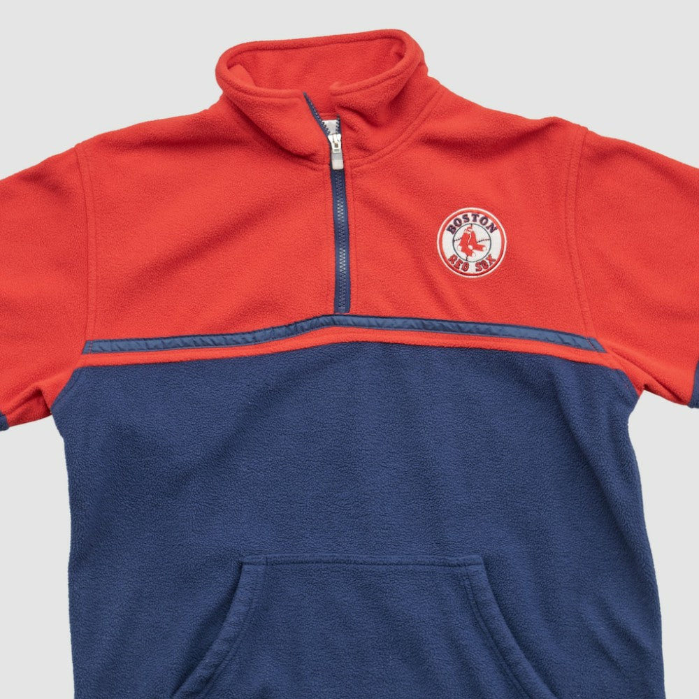 Boston Red Sox MLB 2000s 1/4 Zip Sweatshirt - Red Vintage