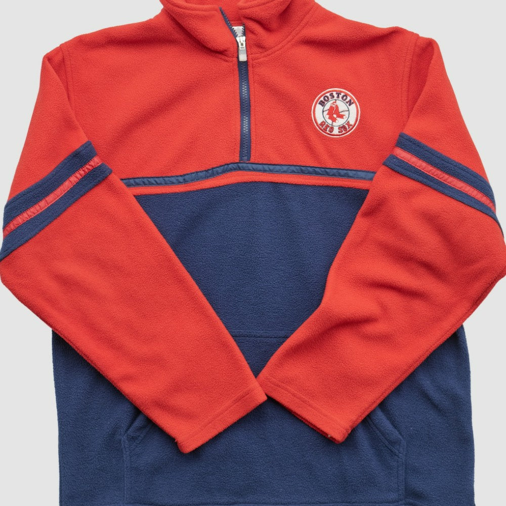 Boston Red Sox MLB 2000s 1/4 Zip Sweatshirt - Red Vintage