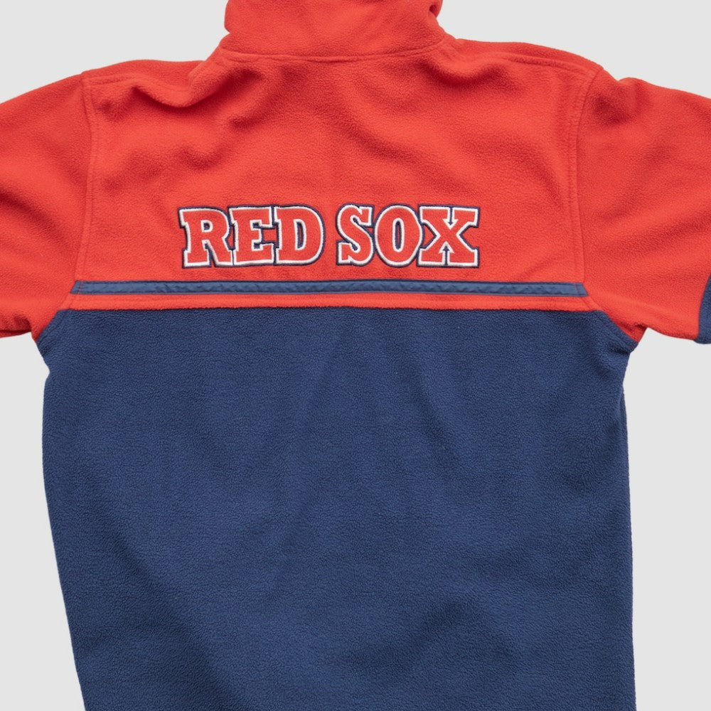 Boston Red Sox MLB 2000s 1/4 Zip Sweatshirt - Red Vintage