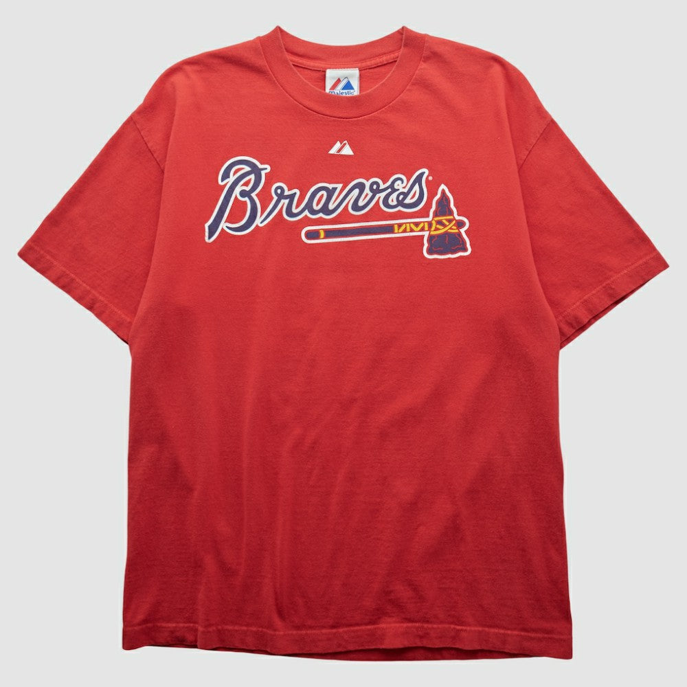 Atlanta Braves Majestic 2010 T-shirt - Red Vintage