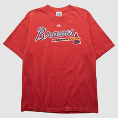 Atlanta Braves Majestic 2010 T-shirt - Red Vintage