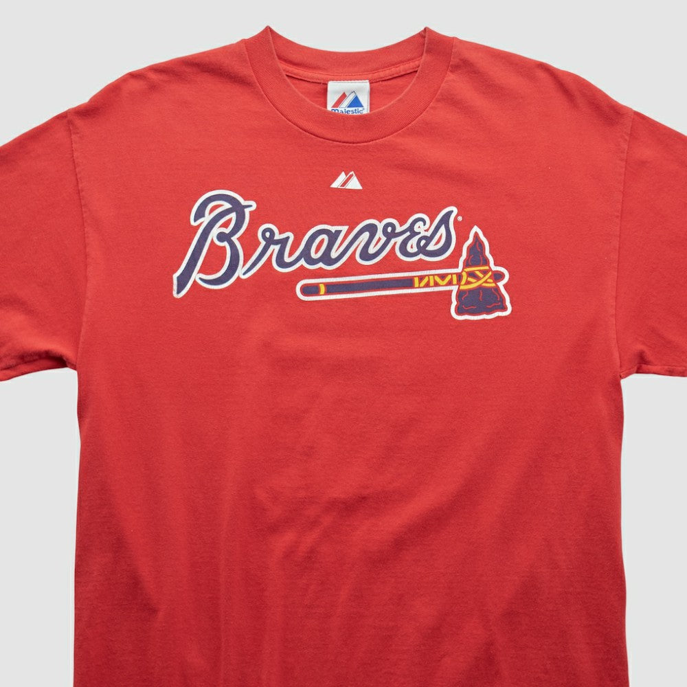 Atlanta Braves Majestic 2010 T-shirt - Red Vintage
