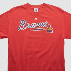 Atlanta Braves Majestic 2010 T-shirt - Red Vintage