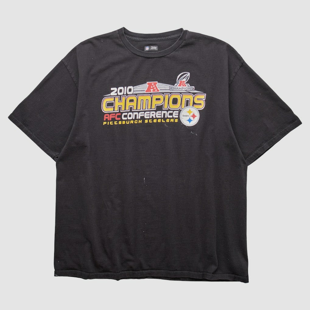 Pittsburgh Steelers NFL 2010 T-shirt - Black Vintage sale