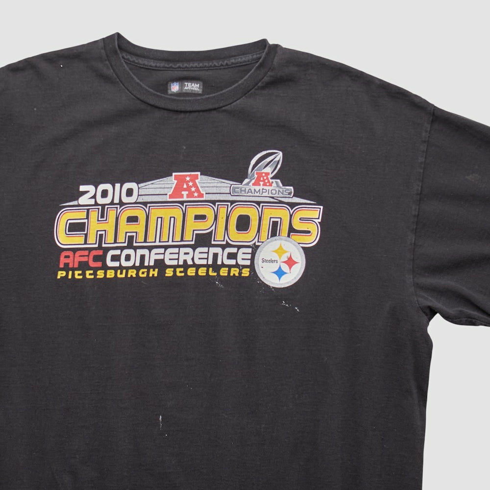 Pittsburgh Steelers NFL 2010 T-shirt - Black Vintage sale