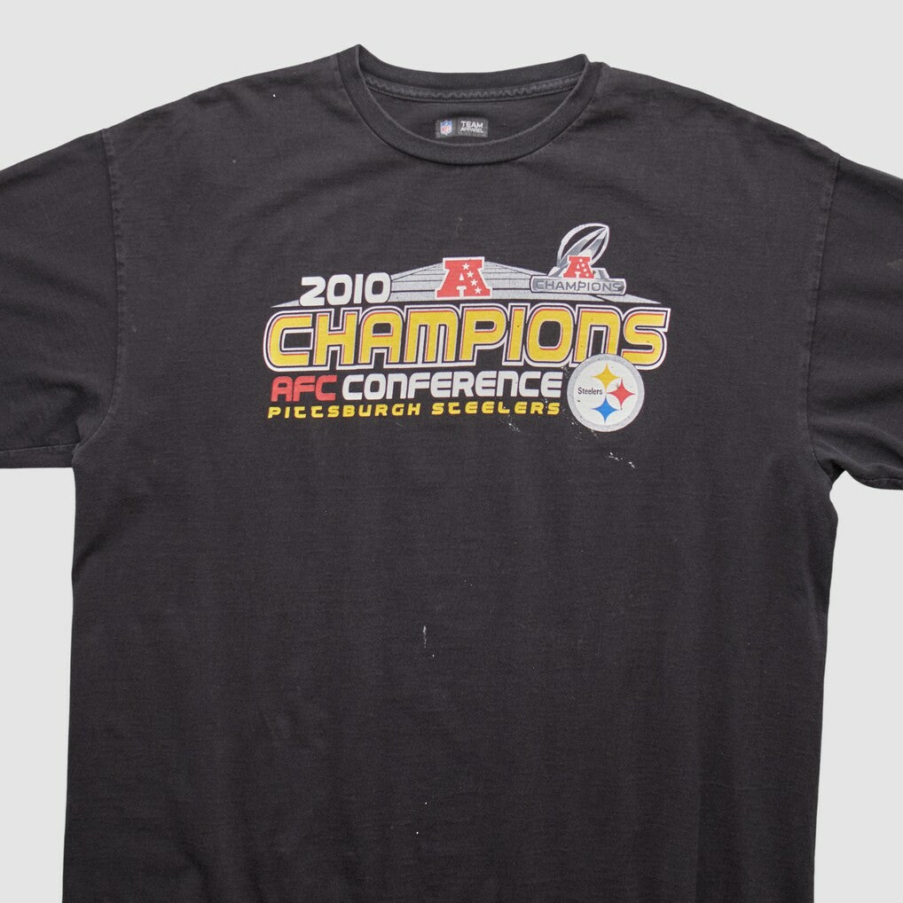 Pittsburgh Steelers NFL 2010 T-shirt - Black Vintage sale
