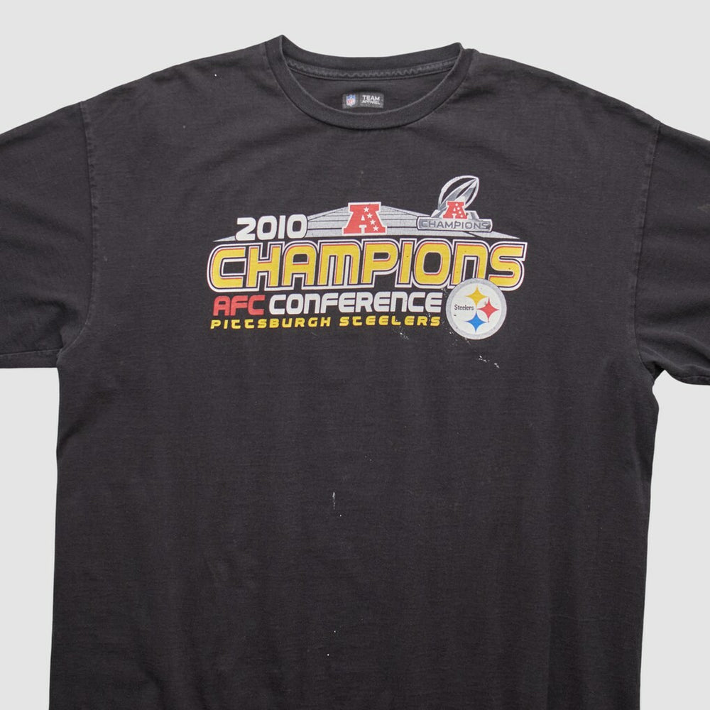Pittsburgh Steelers NFL 2010 T-shirt - Black Vintage sale