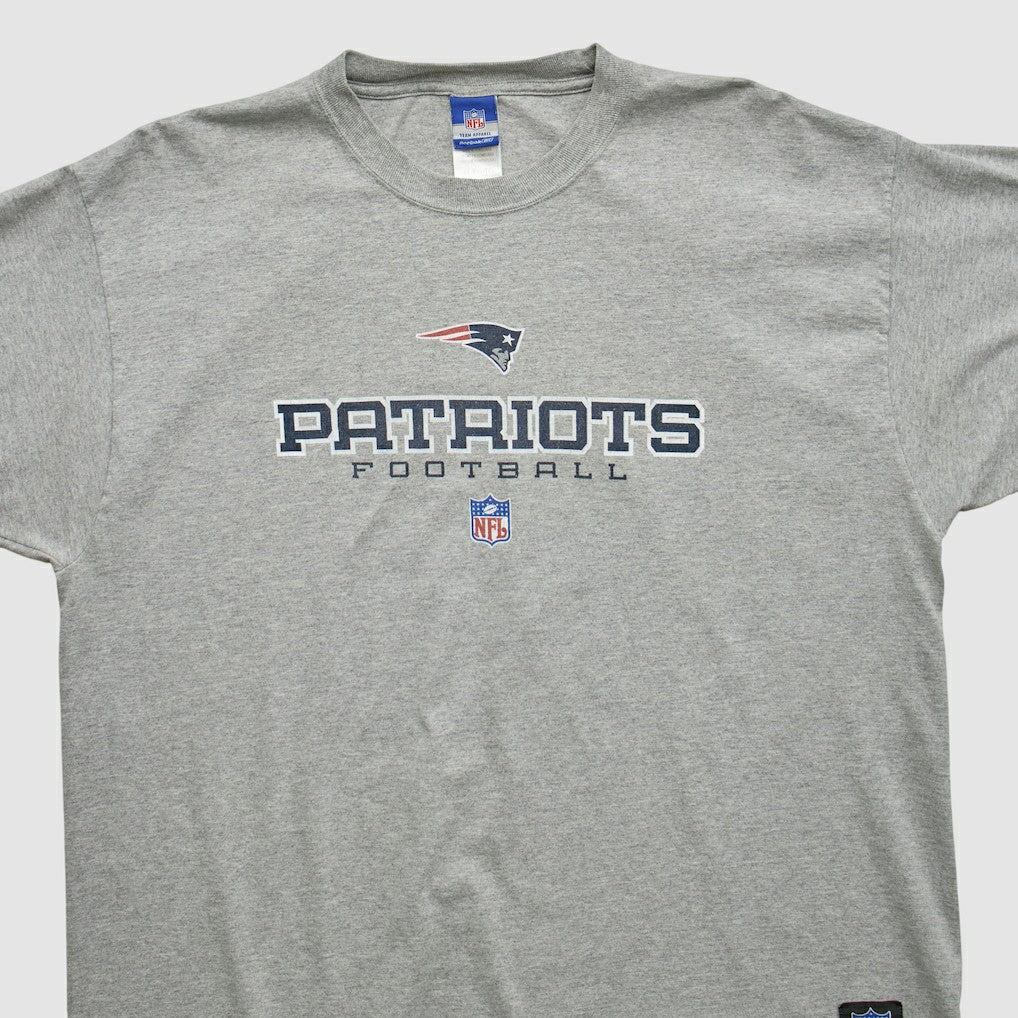 New England Patriots Reebok 2000s T-shirt - Heather Gray Vintage discount