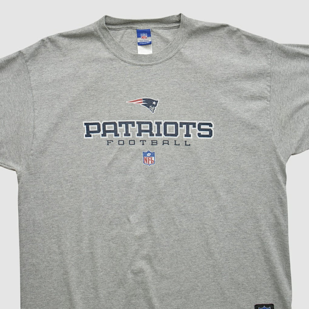 New England Patriots Reebok 2000s T-shirt - Heather Gray Vintage discount