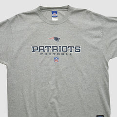 New England Patriots Reebok 2000s T-shirt - Heather Gray Vintage discount