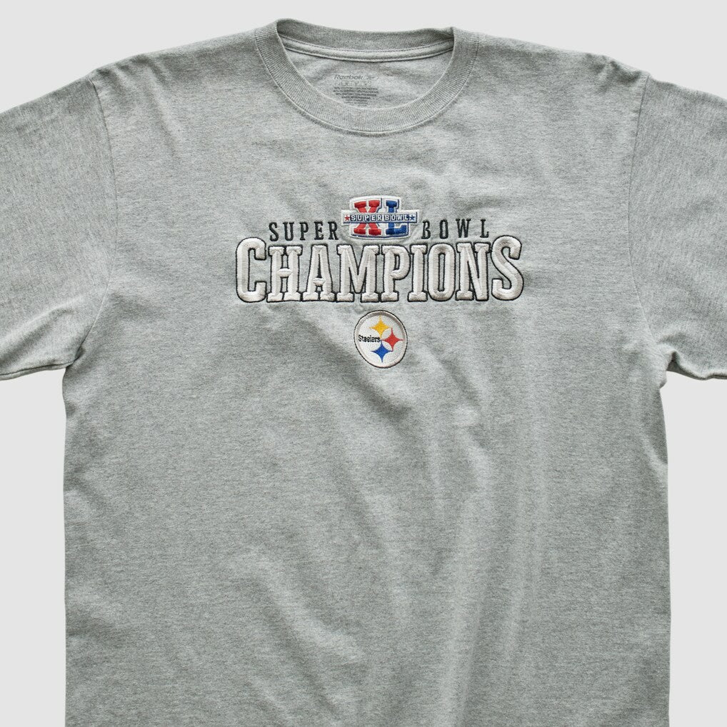 Pittsburgh Steelers Reebok 2006 Long Sleeve T-shirt - Gray Vintage discount