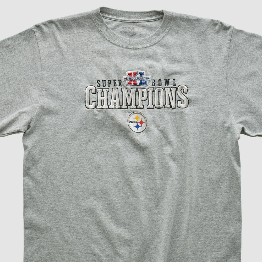 Pittsburgh Steelers Reebok 2006 Long Sleeve T-shirt - Gray Vintage discount