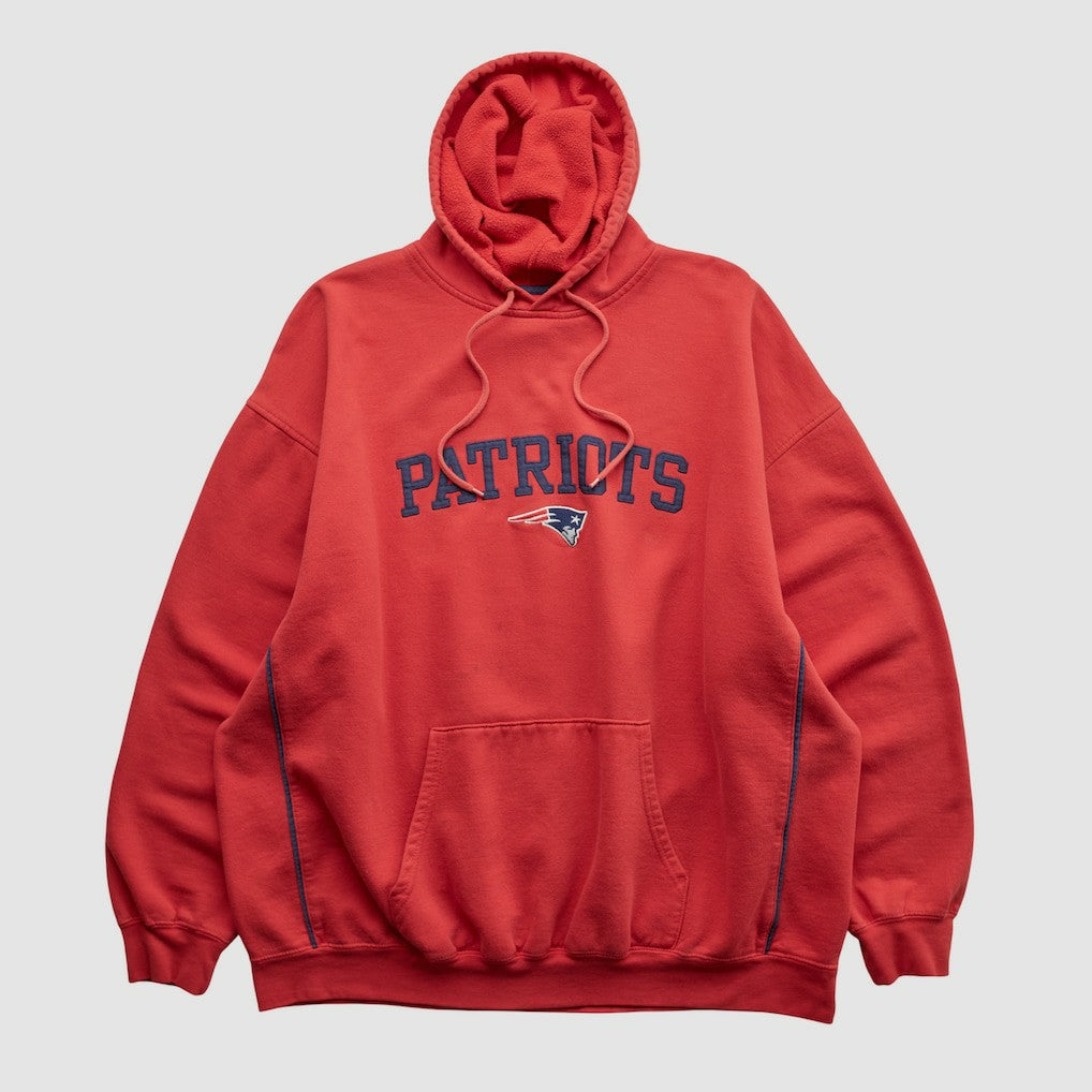 New England Patriots NFL 2000s Hooded Pullover Sweatshirt - Red Vintage outlet
