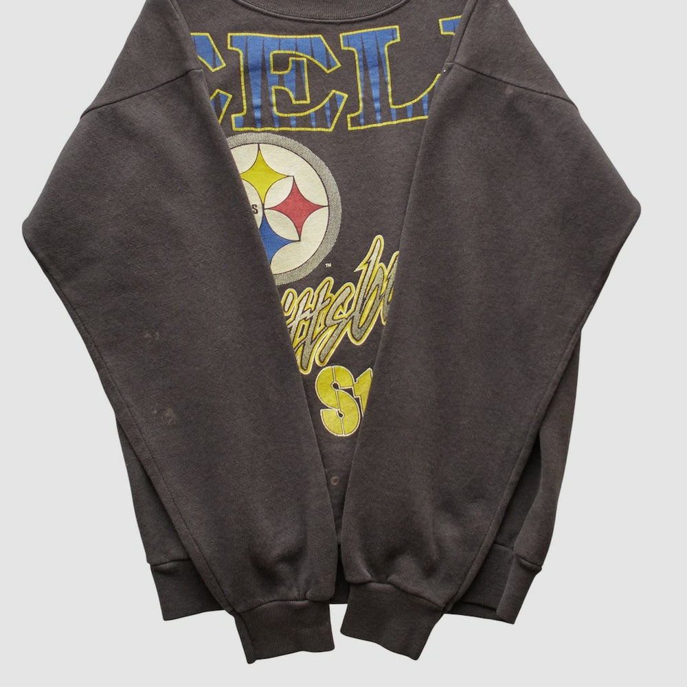 Pittsburgh Steelers Tultex 1994 Pullover Sweatshirt - Charcoal Vintage cheap