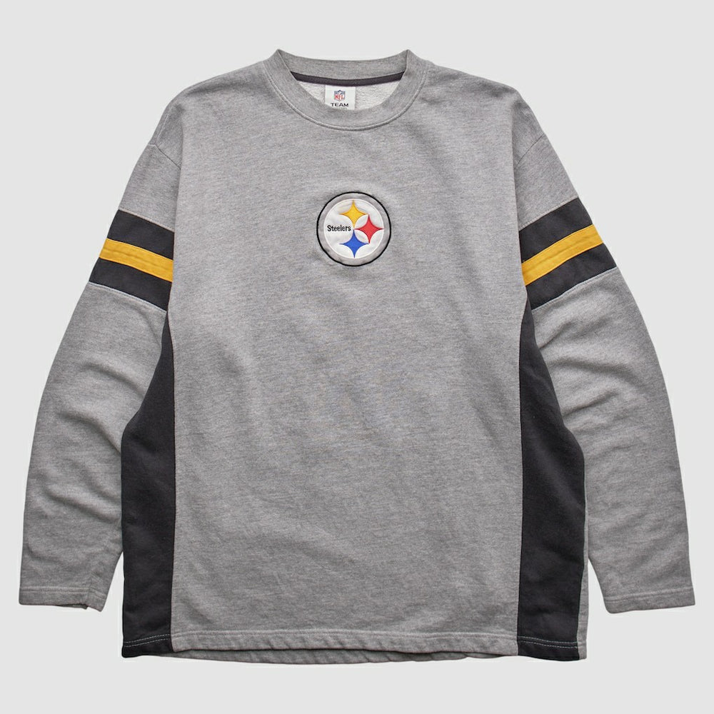 Pittsburgh Steelers NFL 2010s Pullover Sweatshirt - Heather Gray Vintage for sale