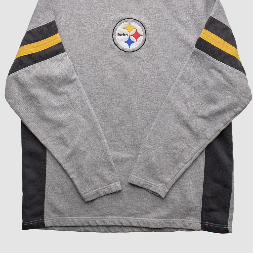 Pittsburgh Steelers NFL 2010s Pullover Sweatshirt - Heather Gray Vintage for sale