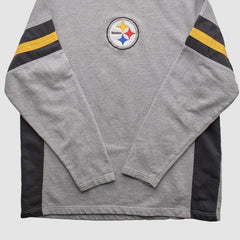 Pittsburgh Steelers NFL 2010s Pullover Sweatshirt - Heather Gray Vintage for sale