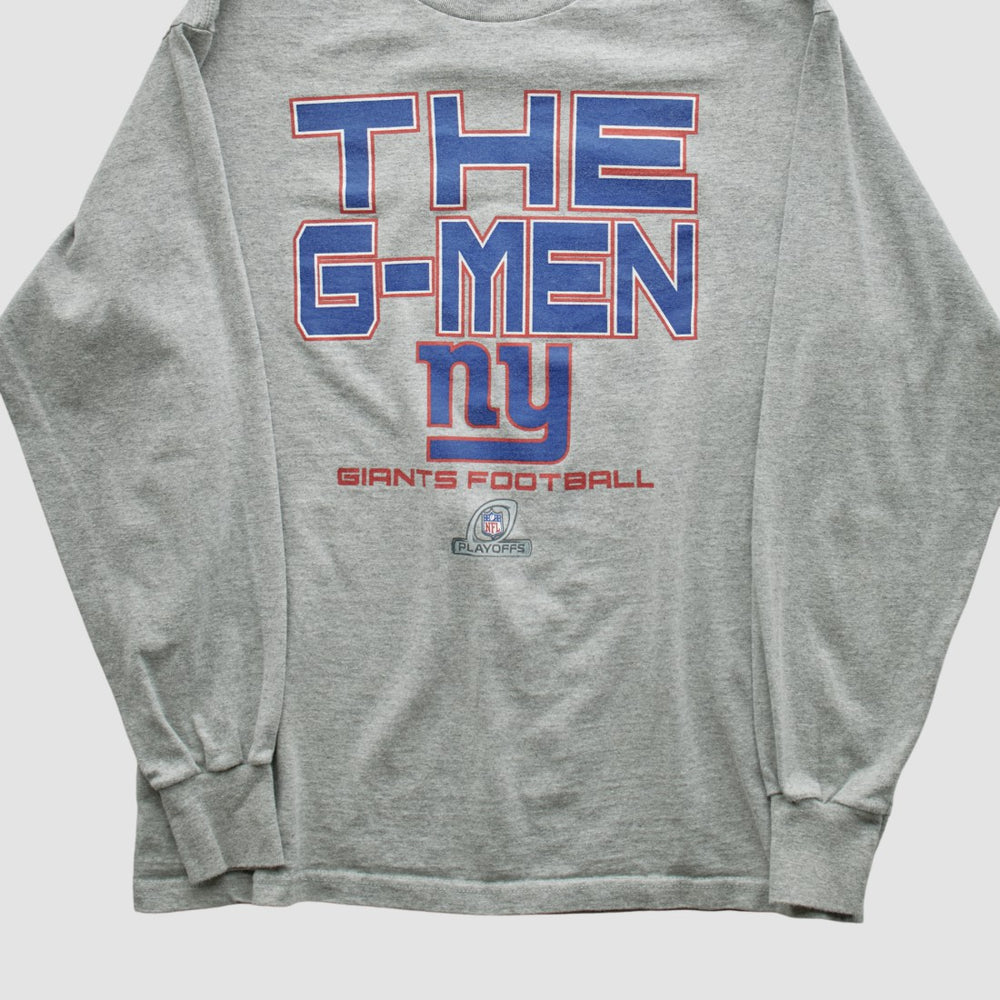 New York Giants NFL 2010s Long Sleeve T-shirt - Heather Gray Vintage online