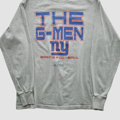 New York Giants NFL 2010s Long Sleeve T-shirt - Heather Gray Vintage online