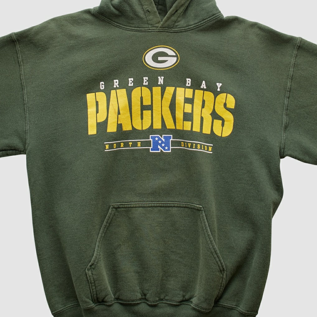 Green Bay Packers NFL 2000s Hooded Pullover Sweatshirt - Green Vintage discount