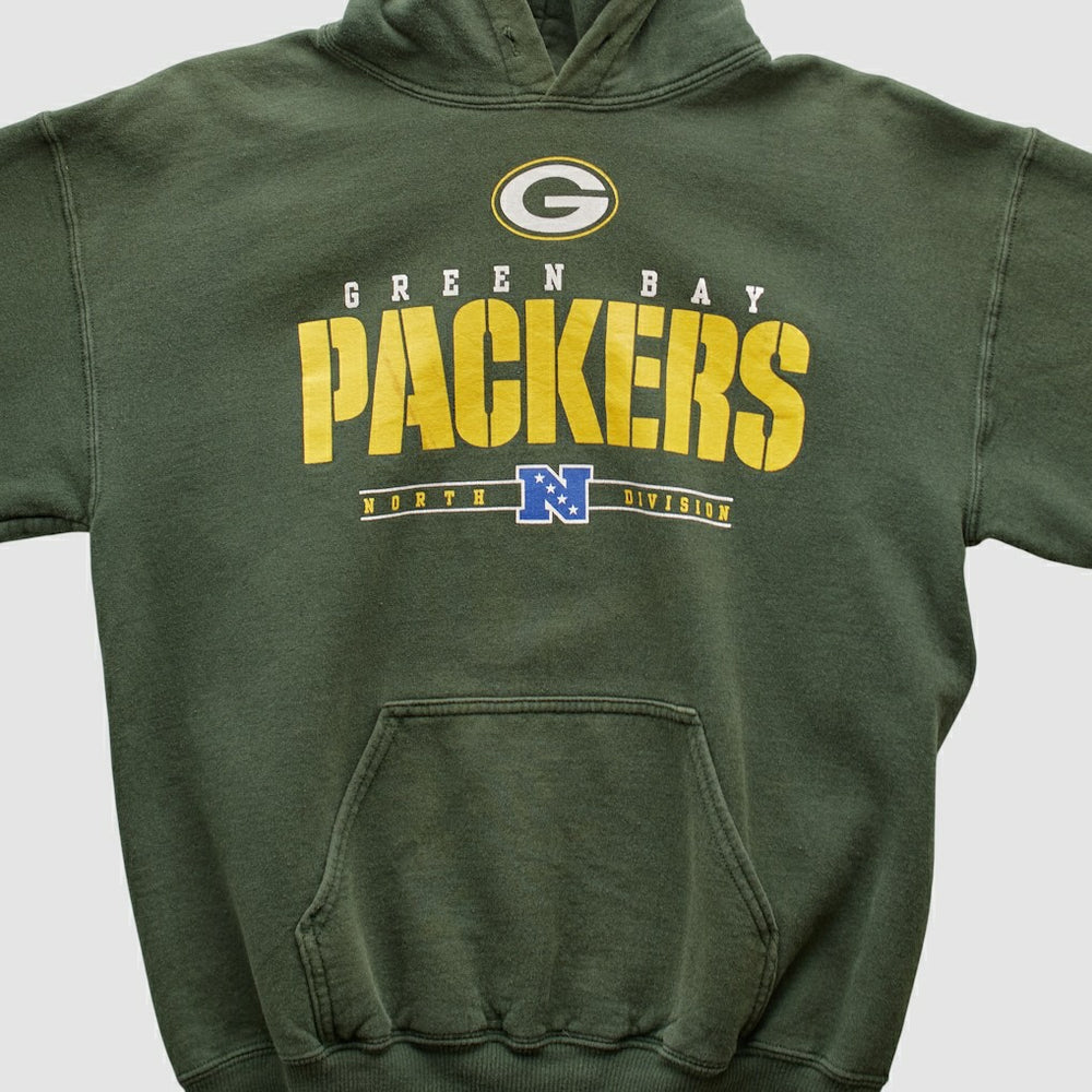 Green Bay Packers NFL 2000s Hooded Pullover Sweatshirt - Green Vintage discount