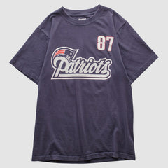 New England Patriots Reebok 2000s T-shirt - Navy Vintage for sale