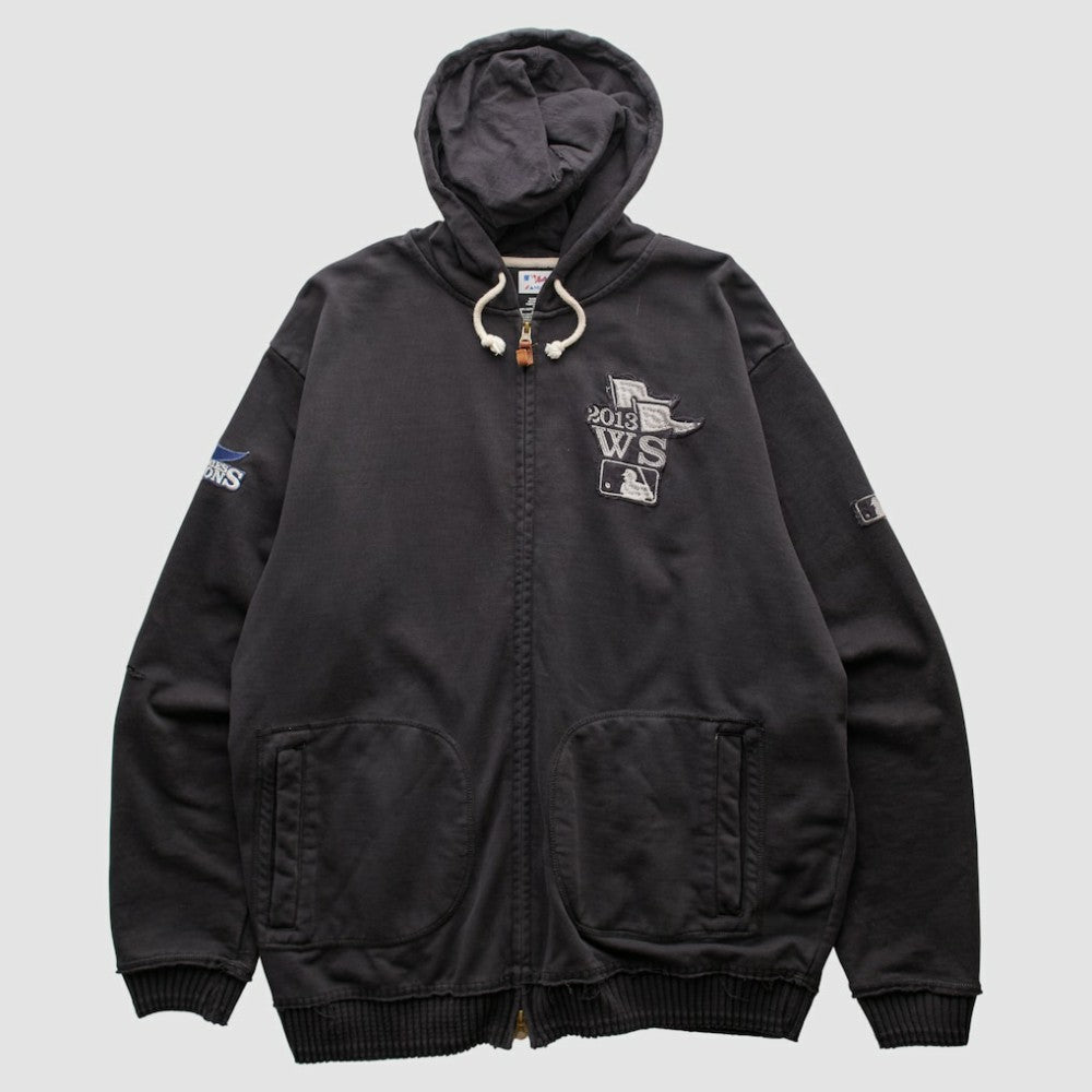 Boston Red Sox Majestic 2013 Hooded Full Zip Sweatshirt - Black Vintage