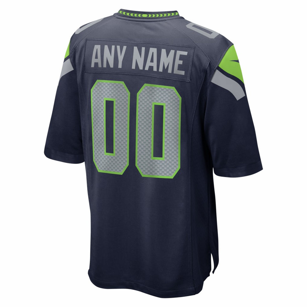 Seattle Seahawks Super Bowl LX Patch Custom Game Jersey - College Navy | Nike for sale