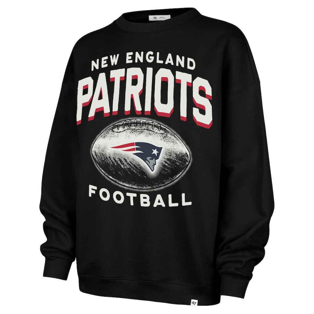 New England Patriots '47 Women's Arch Cloud Oversized Sweatshirt - Black cheap