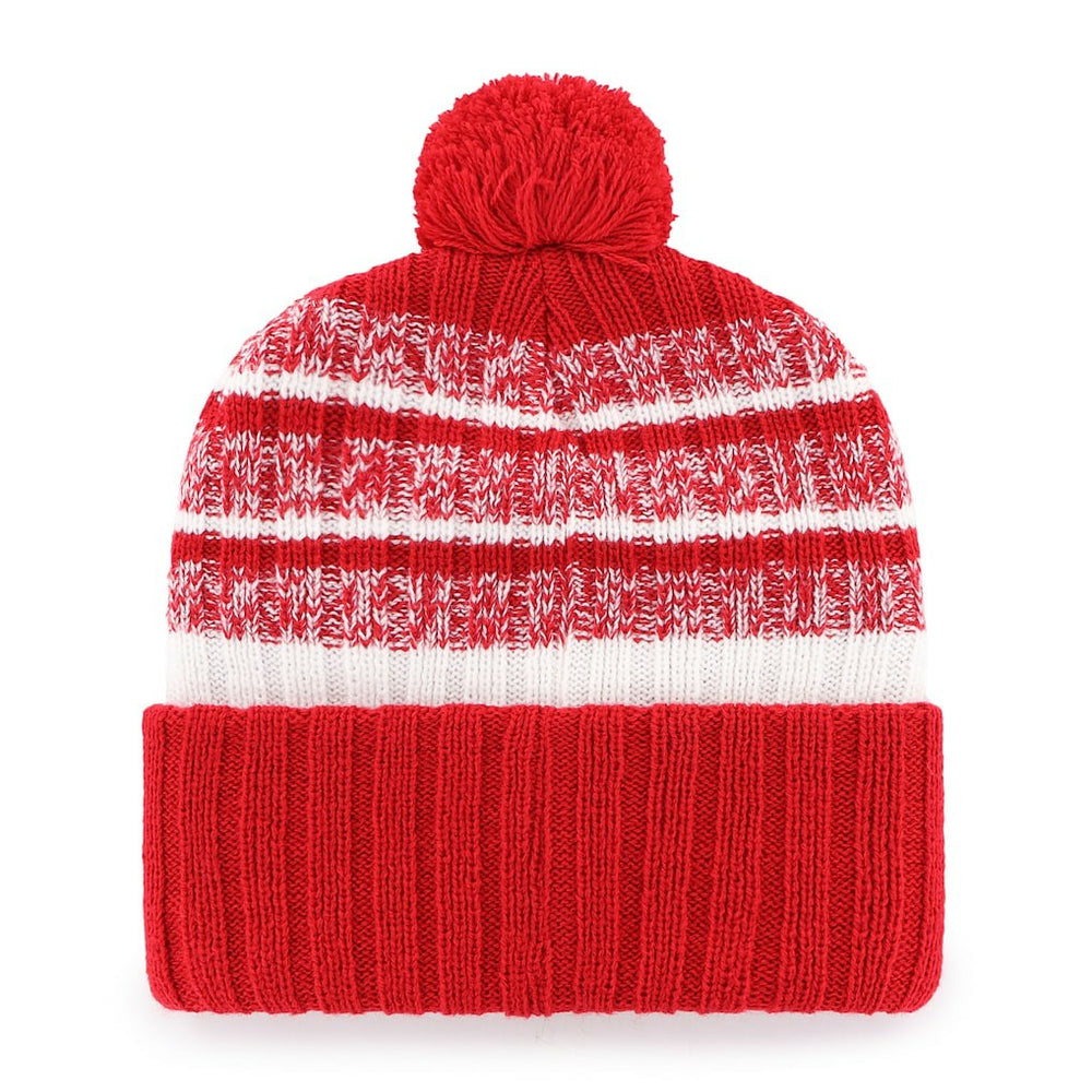 New England Patriots '47 Local Cuffed Knit Hat with Pom - Red discount