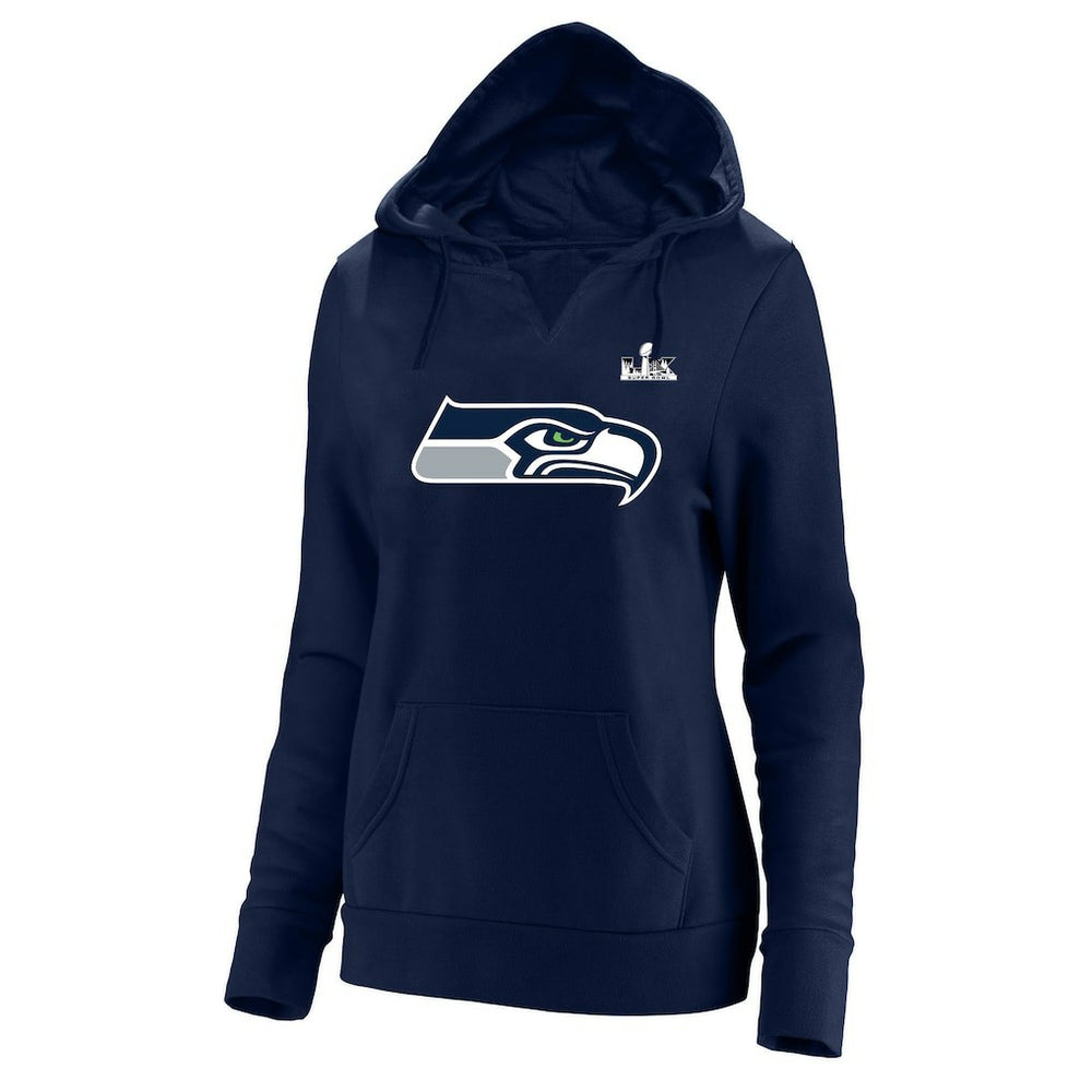 Jaxon Smith-Njigba Seattle Seahawks Women's Super Bowl LX Champions Plus Size Name & Number Fleece Hoodie - College Navy cheap