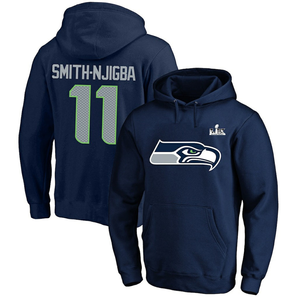 Jaxon Smith-Njigba Seattle Seahawks Super Bowl LX Champions Big & Tall Name & Number Fleece Hoodie - College Navy sale