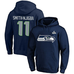 Jaxon Smith-Njigba Seattle Seahawks Super Bowl LX Champions Big & Tall Name & Number Fleece Hoodie - College Navy sale