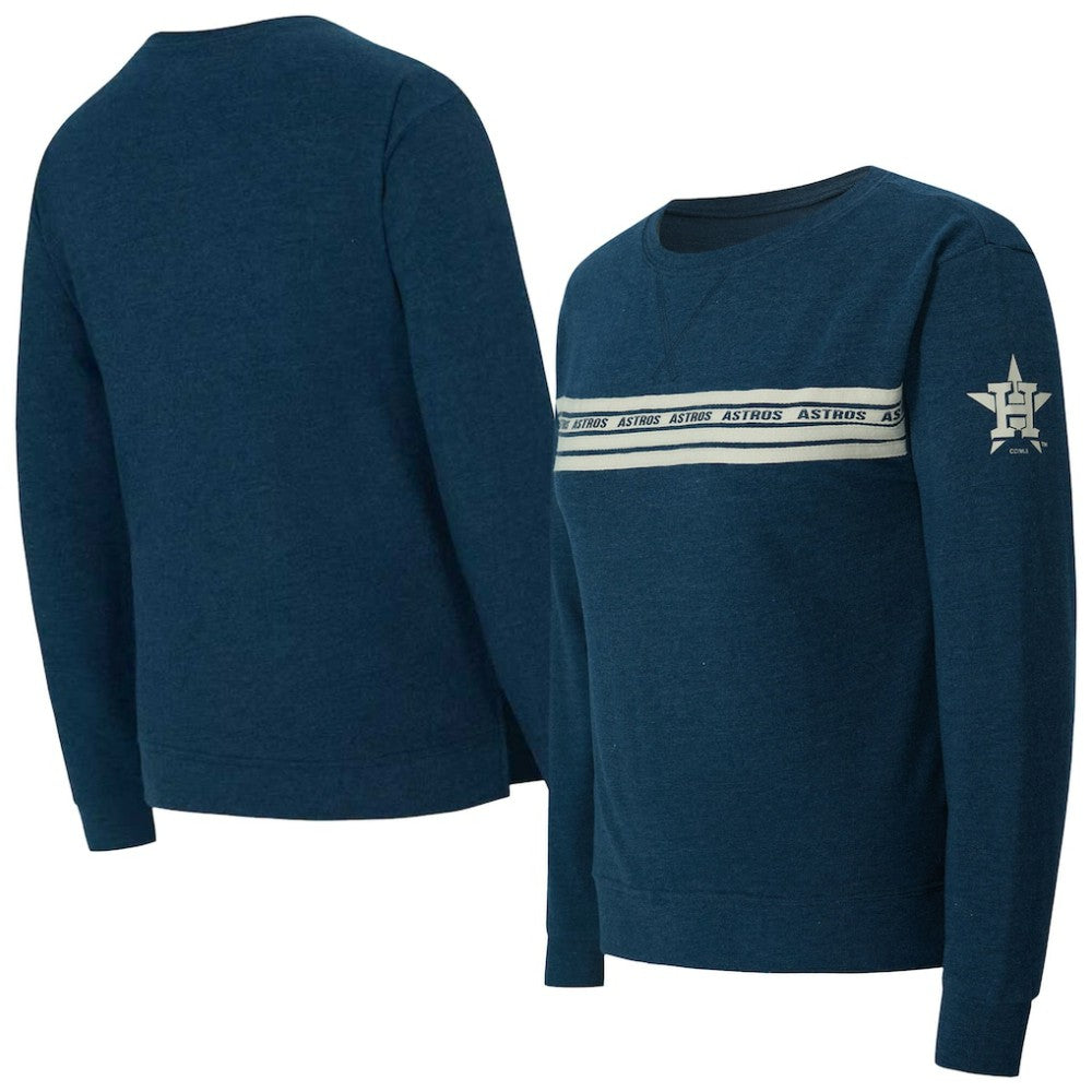 Houston Astros Concepts Sport Women's Birch French Terry Long Sleeve T-Shirt - Navy