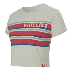Philadelphia Phillies Concepts Sport Women's Birch Cropped T-Shirt - Cream