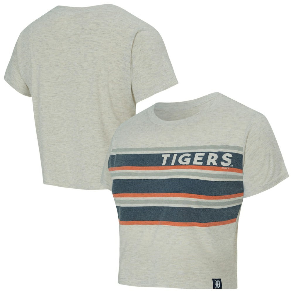 Detroit Tigers Concepts Sport Women's Birch Cropped T-Shirt - Cream