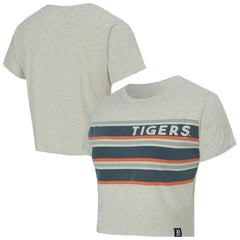 Detroit Tigers Concepts Sport Women's Birch Cropped T-Shirt - Cream