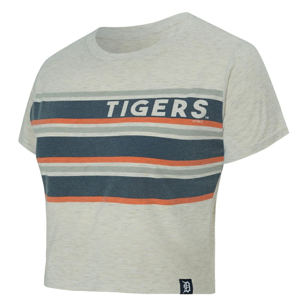 Detroit Tigers Concepts Sport Women's Birch Cropped T-Shirt - Cream