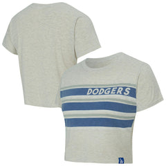 Los Angeles Dodgers Concepts Sport Women's Birch Cropped T-Shirt - Cream