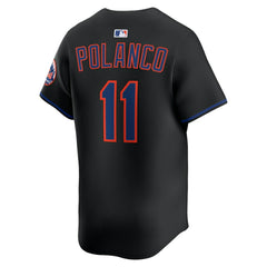 Jorge Polanco New York Mets Alternate Limited Jersey - Black | Nike