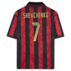 Andriy Shevchenko AC Milan Autographed 1994 Red/Black Home Jersey - Icons on sale