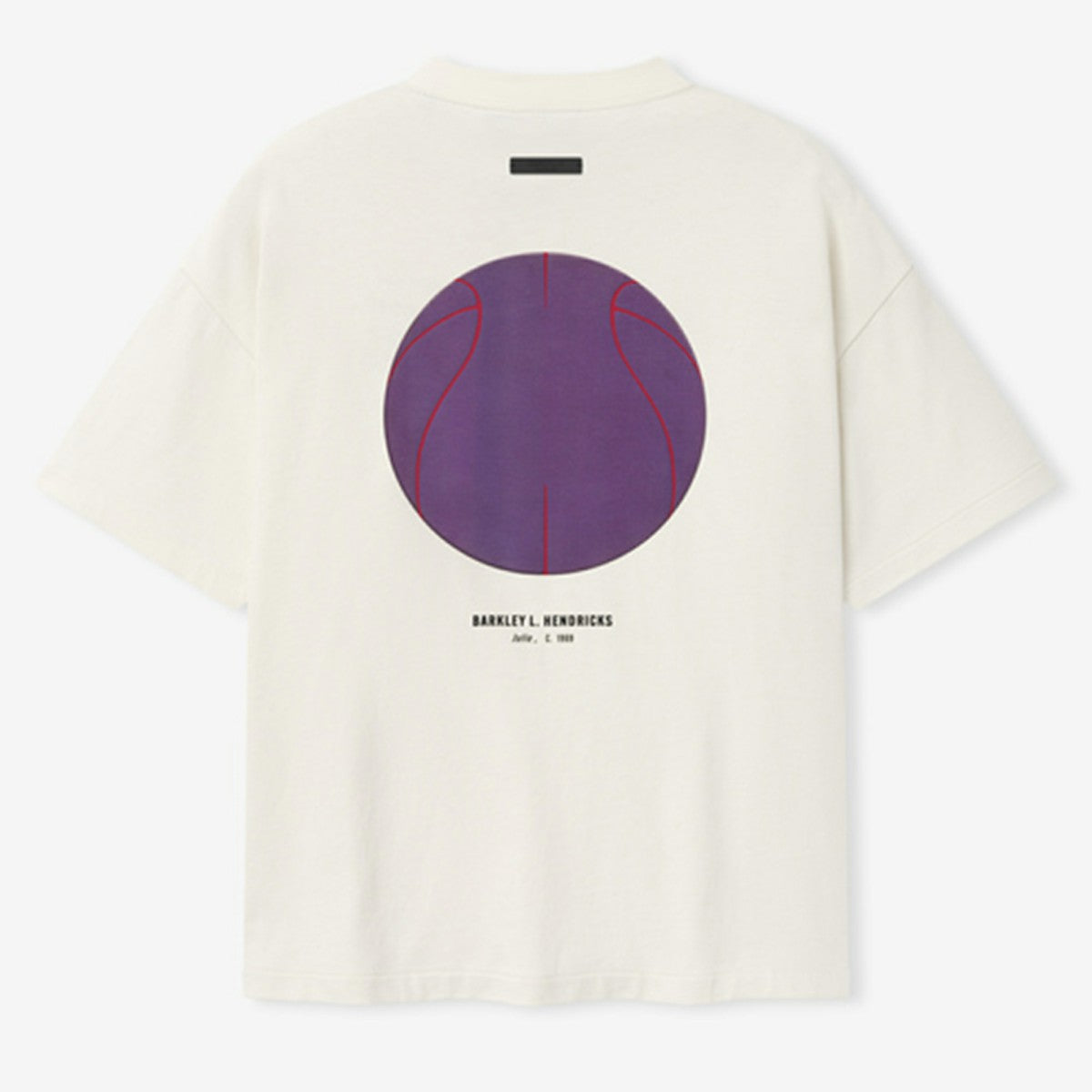 Los Angeles Lakers Fear of God x Barkley L. Hendricks Unisex 90's T-Shirt - Cream sale