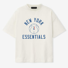 New York Knicks Fear of God x Barkley L. Hendricks Unisex 90's T-Shirt - Cream sale