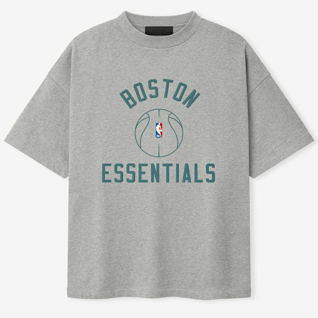 Boston Celtics Fear of God x Barkley L. Hendricks Unisex 90's T-Shirt - Heather Gray on sale