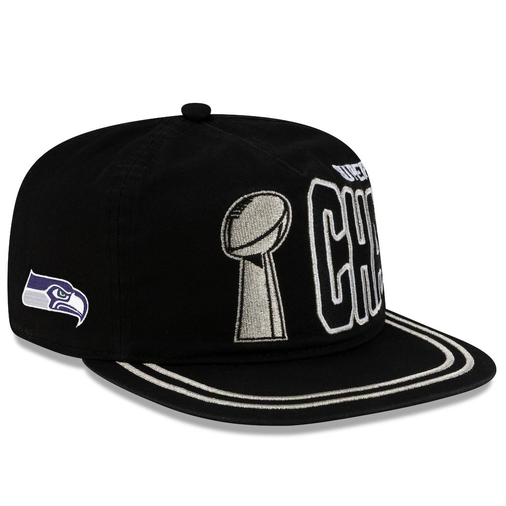 Seattle Seahawks New Era Super Bowl LX Champions Parade 19TWENTY Adjustable Hat - Black for sale