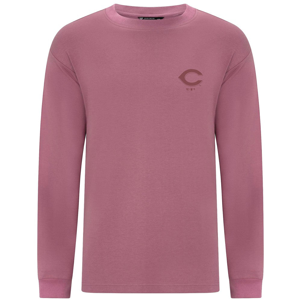 Cincinnati Reds Levelwear Bridal Rose Luxe Signature Long Sleeve T-Shirt - Pink